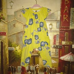 Tea Collection Bright Yellow Baby Romper